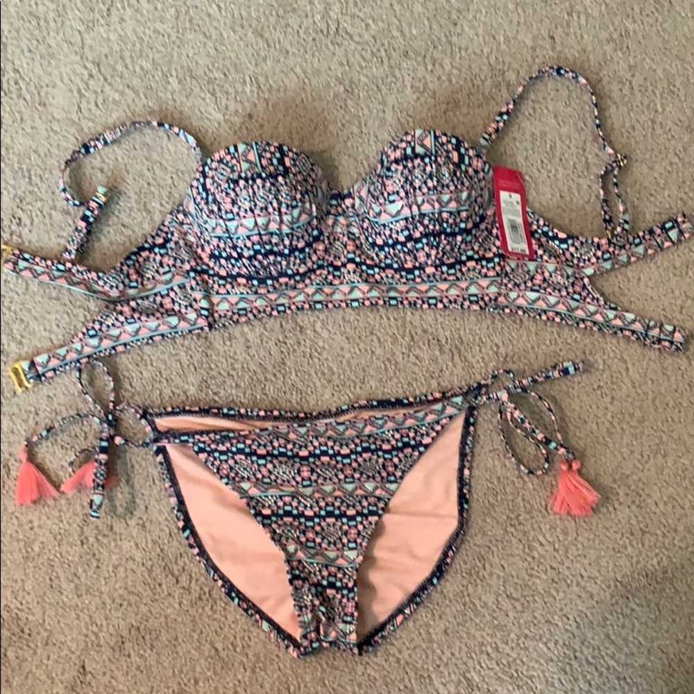 NWT Target swim suit S top M bottom